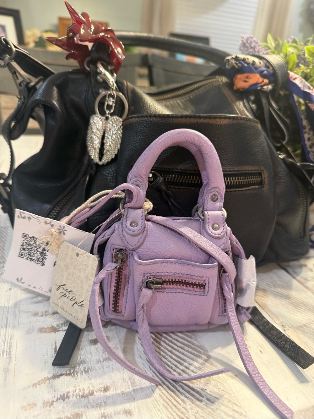Free people micro mini Emerson in lilac